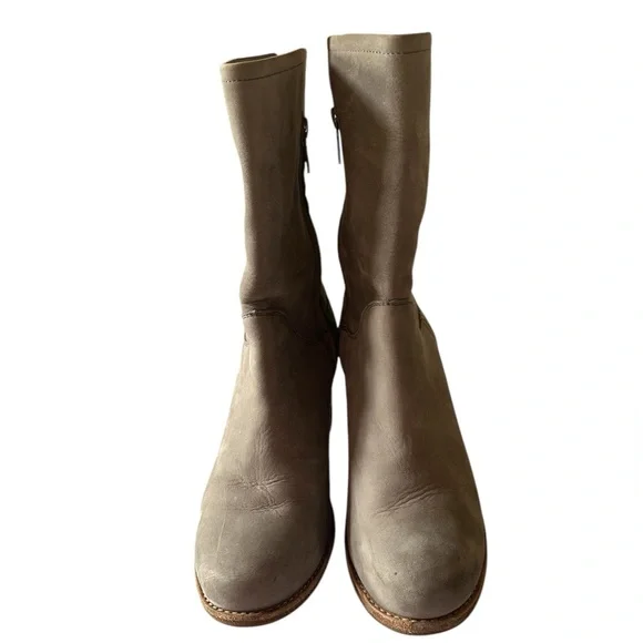 FRYE ADDIE SUEDE LEATHER HEELS BOOTS